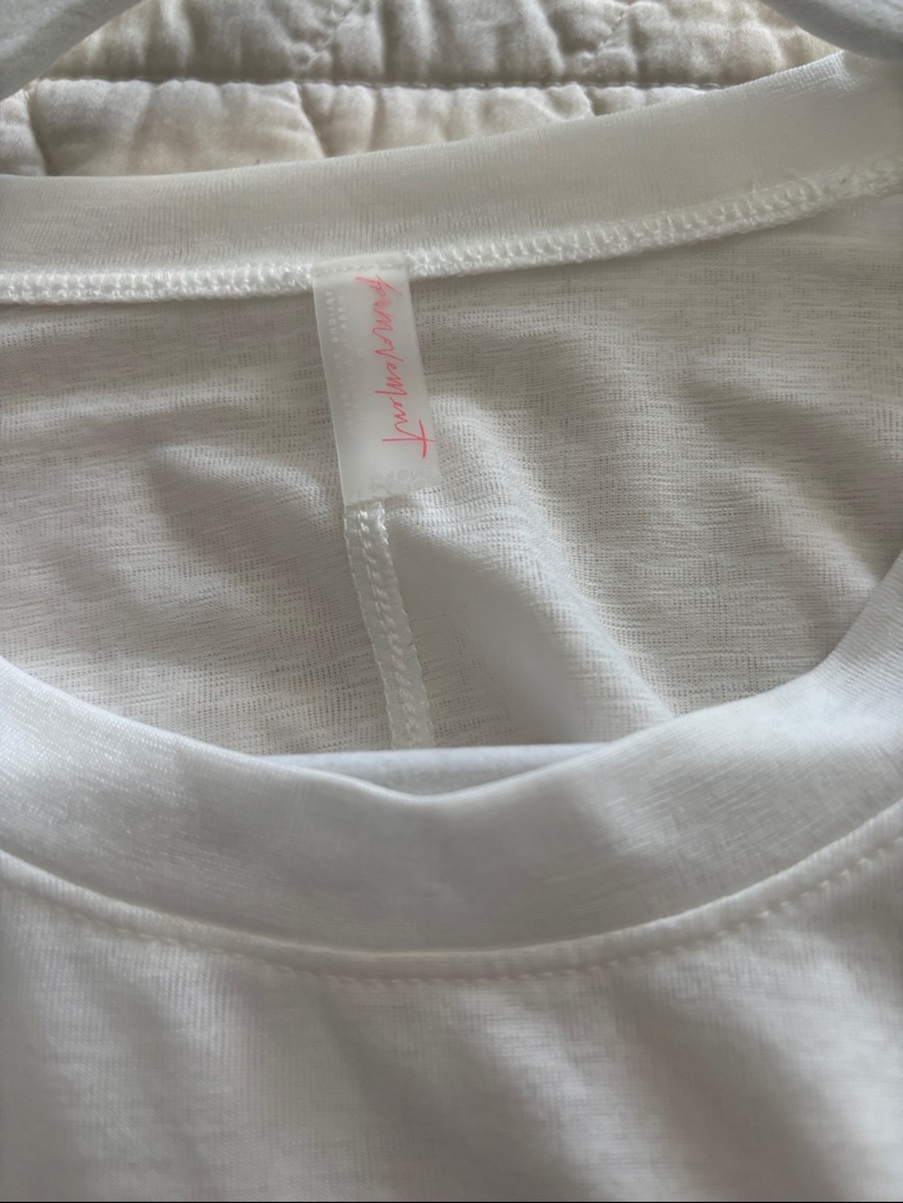 FP Movement by Free People White Long-Sleeve Layered Crop Top Size M - Picture 2 of 6